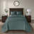 3 Piece Reversible Bedspread Set Balsam Green King-117539272