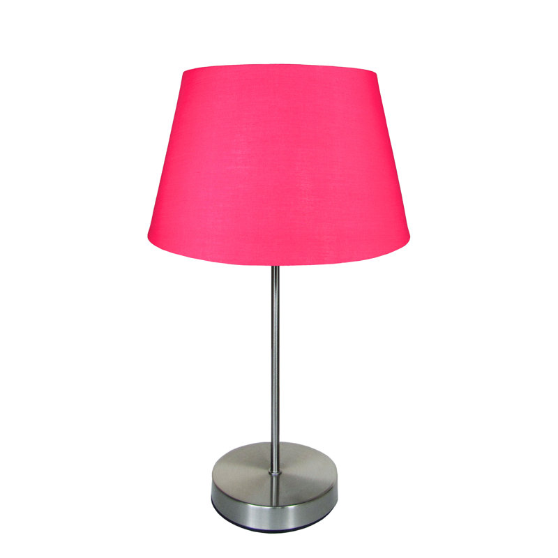 Ene Metal Table Lamp, Hot Pink