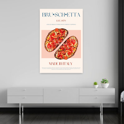 «Authentic Italian Bruschetta Classic Rustic Traditional Summer», art mural authentique