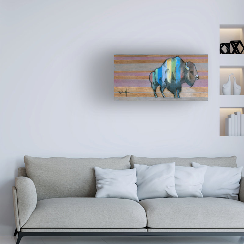 Art sur toile «Buffalo Sean Parnell Buffalo», H 10 po x l 19 po