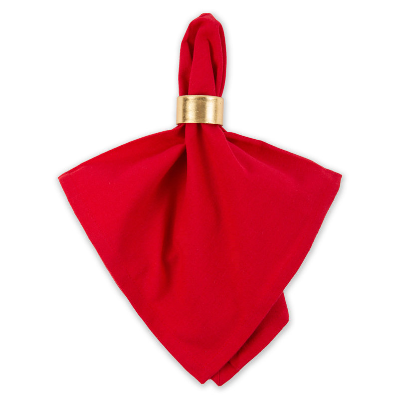 Scheffler Cotton Blend Square Napkin, Red