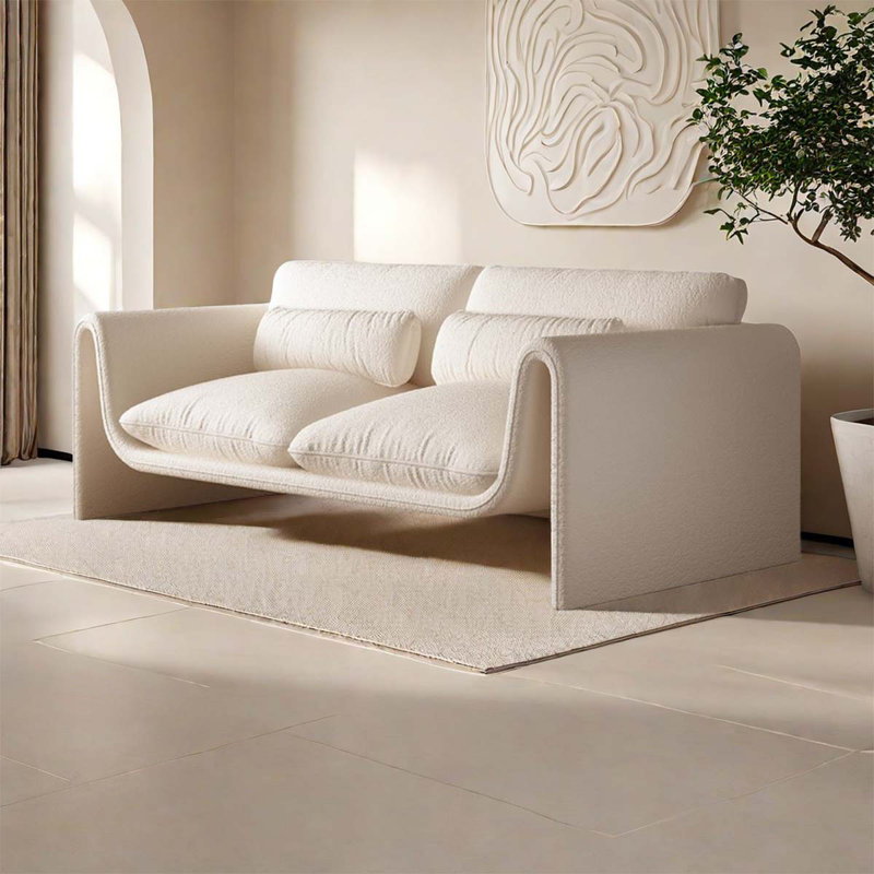 Salon simple, moderne, décontracté, créatif, canapé