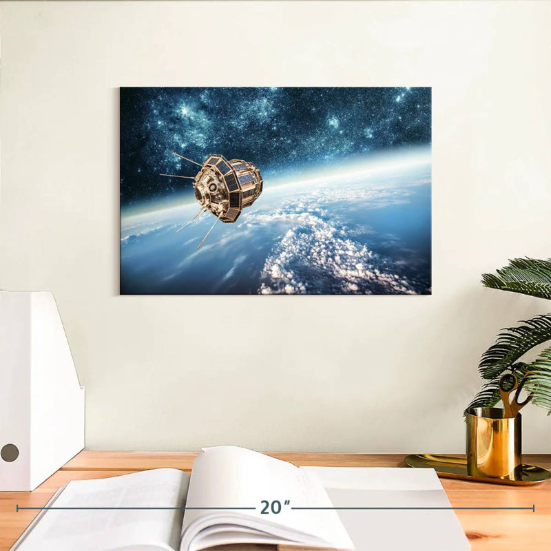 Oberle Outer Space Satellite, 8" H x 12" W