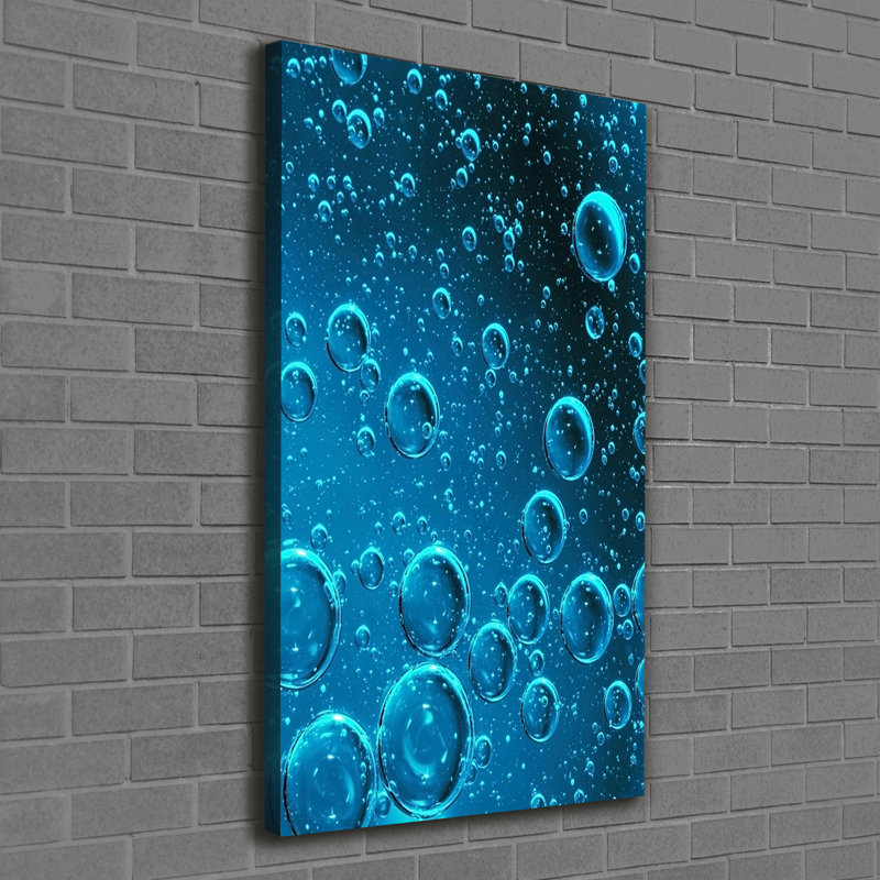 Bubbles Under Water - Wrapped Canvas Print