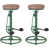 Similicuir brun / cadre vert antique est en rupture de stock