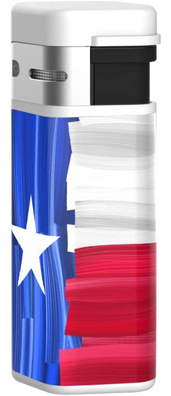 Briquet torche au butane Palio Triple Jet Flame, drapeau du Texas