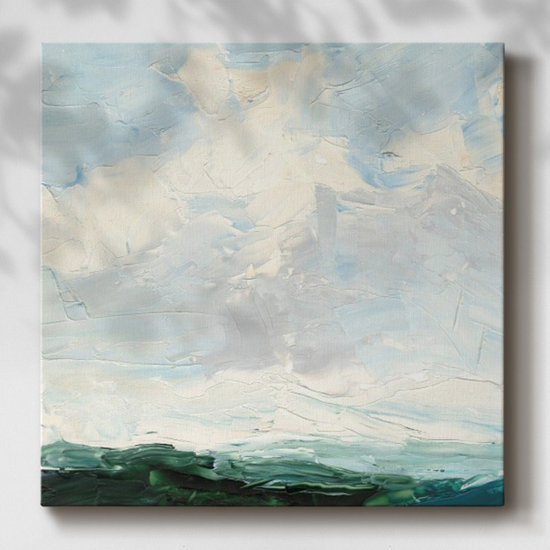 Toile tendue perdue dans les nuages I-Gallery, H 16 po x l 16 po x P 1,5 po