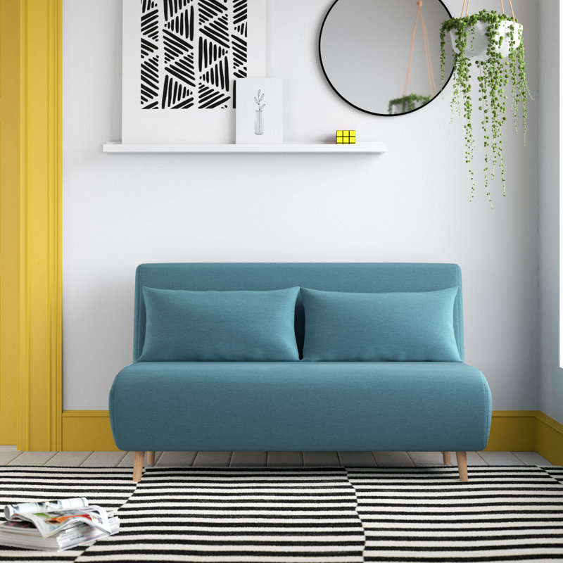Etelvina 2 Seater Sofa Bed, Blue, 3