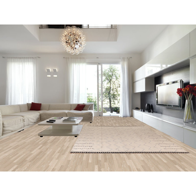 Tapis oriental marocain ivoire All-Over 9 x 13