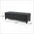 Ottoman with Storage, Contemporary Button Tufted 51” Wide | Black | Wood-86033306