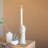Stoneware Hand Taper Holder Reactive Glaze