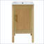 Meuble-lavabo 18 po avec porte en forme de vague