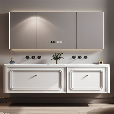 Fashionable double-basin bathroom cabinet