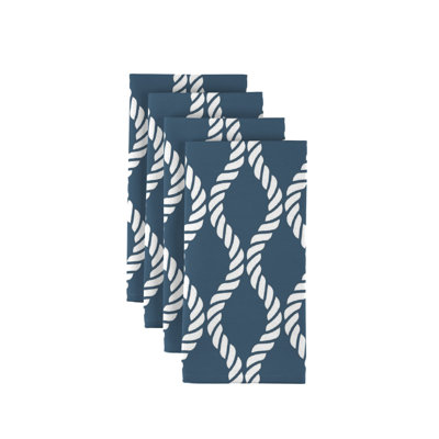 Polyester Nautical Square Napkin