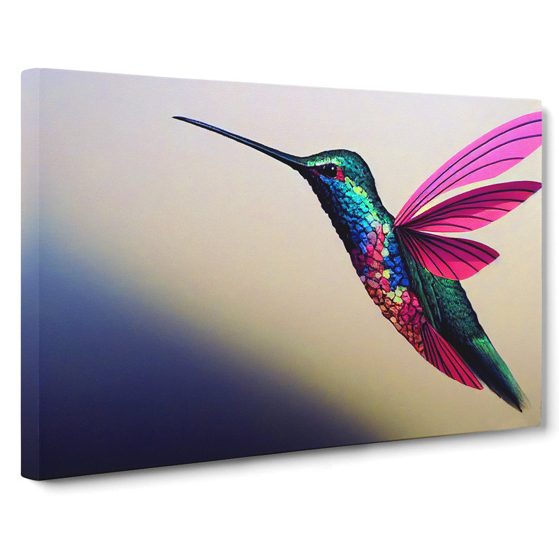 Lovely Hummingbird - Wrapped Canvas, 40cm H x 60cm W x 3cm D