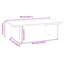 Support pour écran vidaXL blanc massif 19,7 x 10,6 x 5,9 po