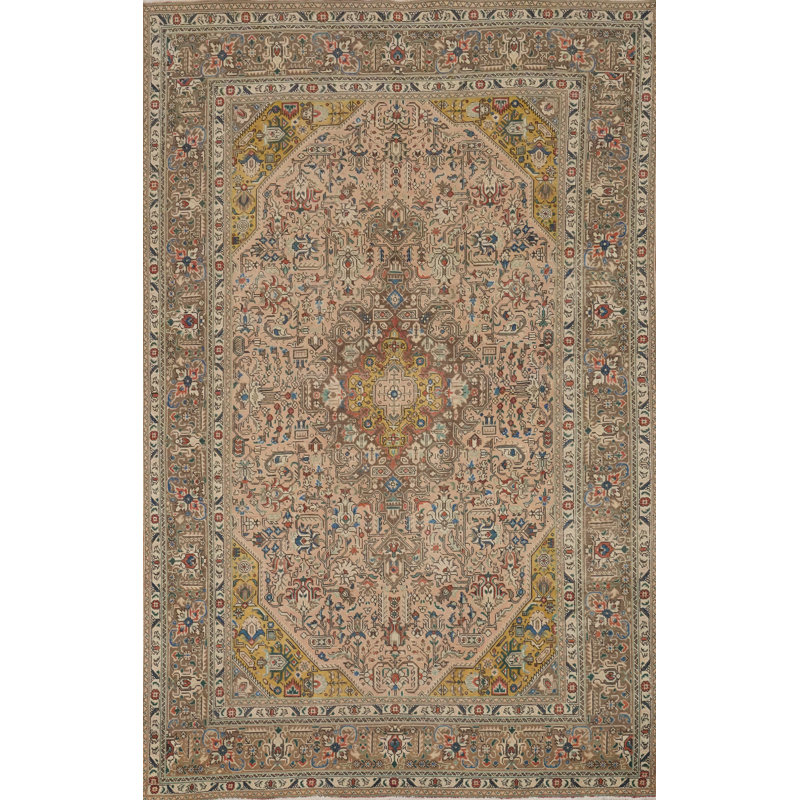 Tapis traditionnel en laine fabriqué à la main 7 x 10