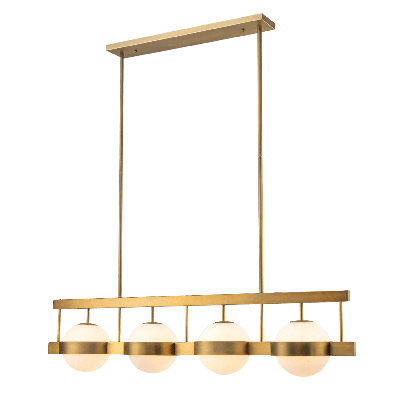 Lustre linéaire à 4 globes Winslow