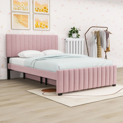 Lit plateforme tapissier avec lit gigogne