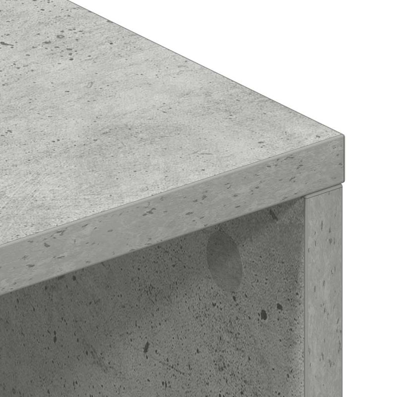 Shalo Unfinished TV Stand, Concrete Grey, 60cm