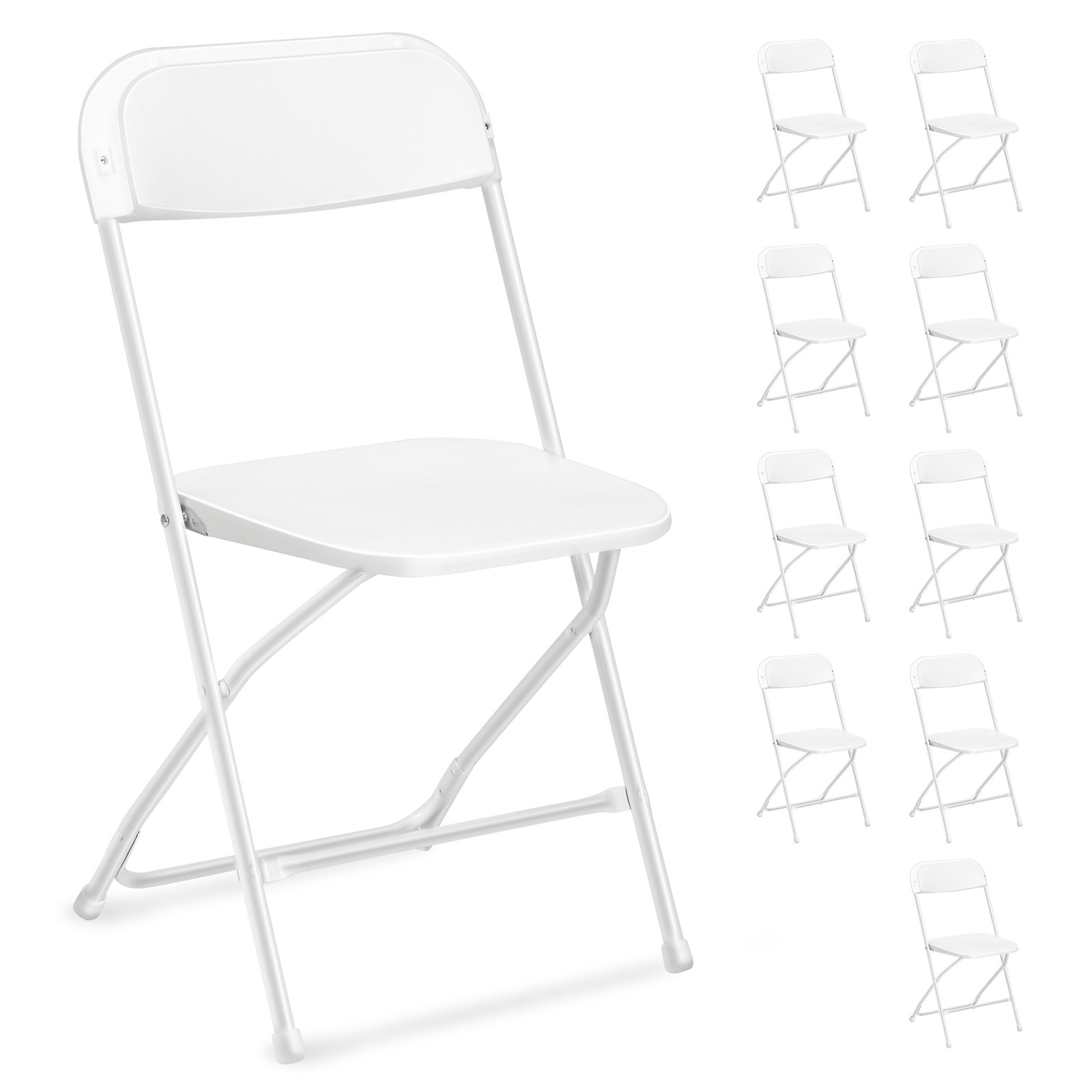 The Twillery Co.® Danna Plastic/Resin Folding Chairs (Set of 10) | Wayfair
