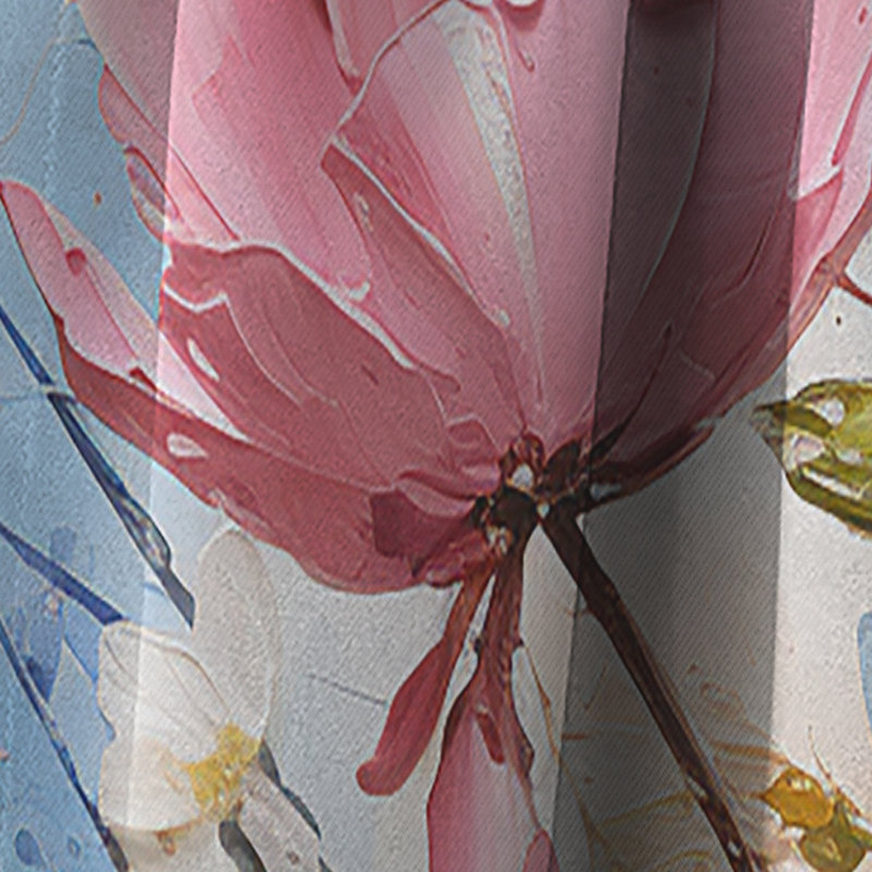 Ensemble de rideaux occultant 1 panneaux multicolores I - Bouquets assortis, L 52 po x L 84 po