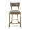 Upholstered Stool with Solid Wood Frame