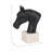 Decorative Horse Head Metal Sculpture for Home Decor - Classic Animal Figurine Accent for Livin Room Statue Decoration - 9", Black & White
