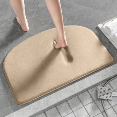 Memory Foam Bathroom Rugs, Super Absorbent Non Slip Bath Mat, Quick Dry Bath Rug, Machine Washable Bathmat, Cushioned Floor Mats for Shower, Bathtub and Floor, Home Decor Accessories