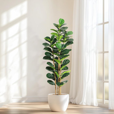 Artificial Fiddle Leaf Fig Tree in Planter