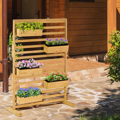 Wood Hanging Planter