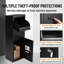 Large Mailbox For Outside, Combination Lock, Waterproof, Removable Anti-Theft Baffle, 3.84 Cu Ft Parcel Drop Box For Porch, Floor-Standing