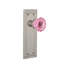 Mission Plate with Crystal Pink Door Knob-2017114372-2017114424