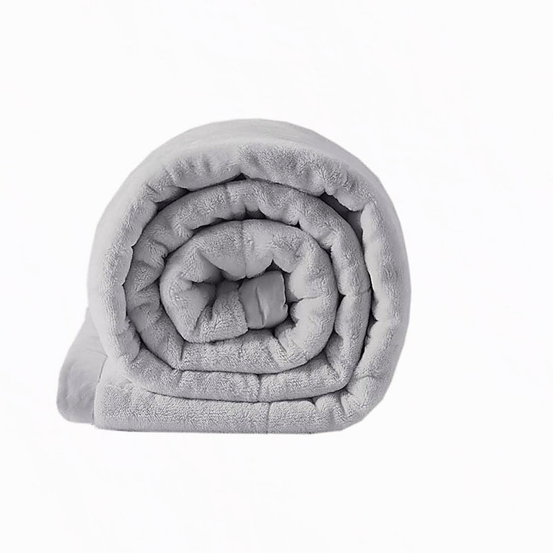 Couverture réversible en duvet HeiQ Smart, Gris, Lit simple