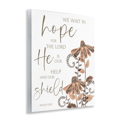He Is Our Help & Shield Wall Plaque, design by Annie LaPoint