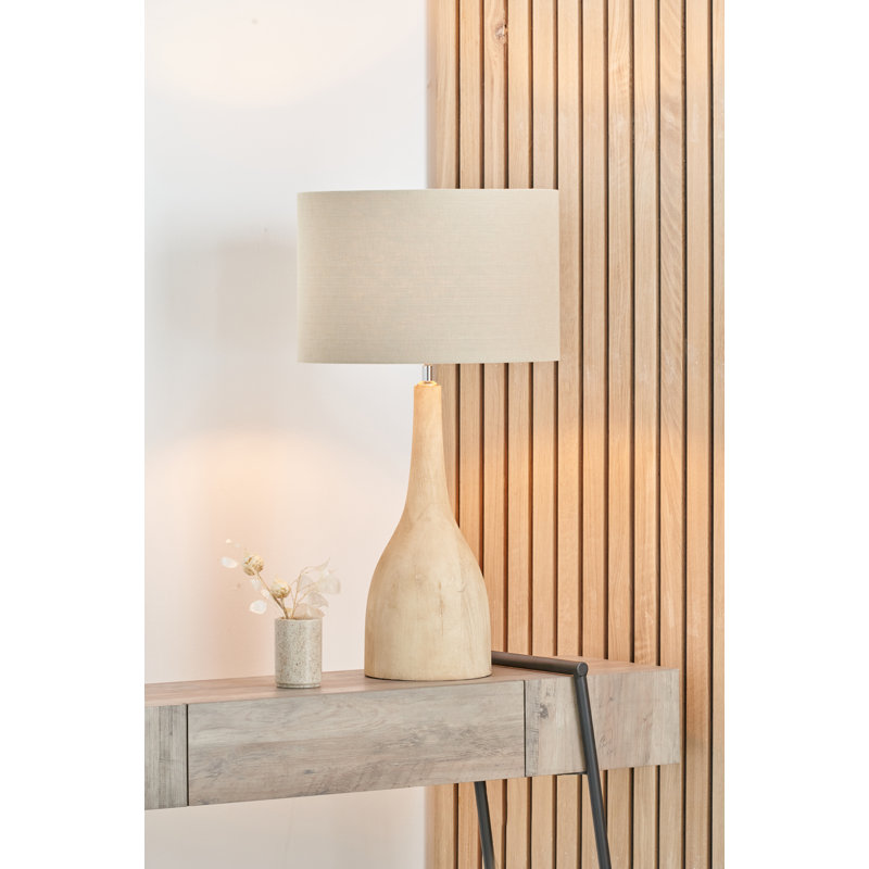 Dohosan Wood Table Lamp, Beige