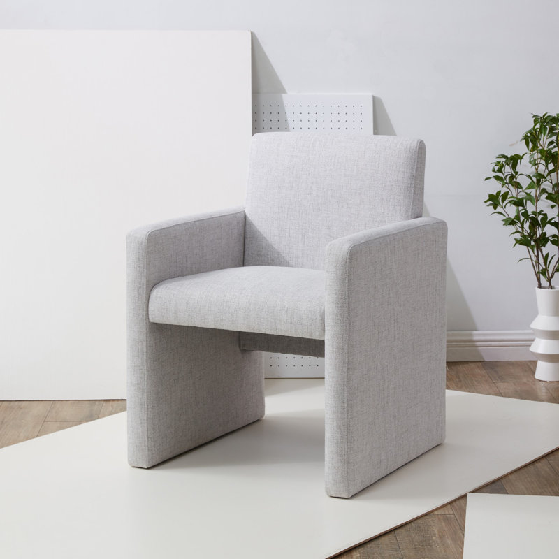 Chaise de salle à manger l 26 po Dashwood, Gris clair