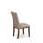5 Piece Dining Set Includes a Rectangle Dining Room Table with Dropleaf and 4 Dark Khaki Linen Fabric Upholstered Chairs, Mahogany-1441898414-1428205751-1428205752