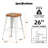 Upholstered Seat Counter Stools with Metal Frame-10508793-10508794