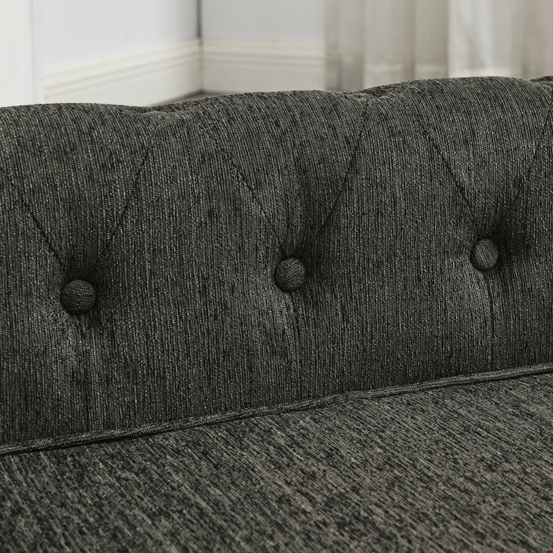 Grand lit pour chien, surélevé et élégant, confortable, gris foncé, rembourrage antibruit élégant, teinté, Gris foncé