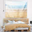 Tapisserie «Seascape Blue Seashore» avec pierres de galets-28509094