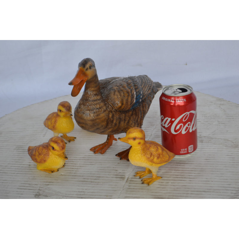 Ensemble de 5 figurines de famille canard Funchess en bronze