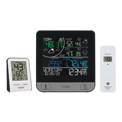 Digital Wi-Fi Weather Station with 3-Day Forecasting and Bonus Display -  La Crosse Technology, C74443-INT