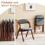 Chaise rembourrée empilable rembourrée et rembourrée-113580175