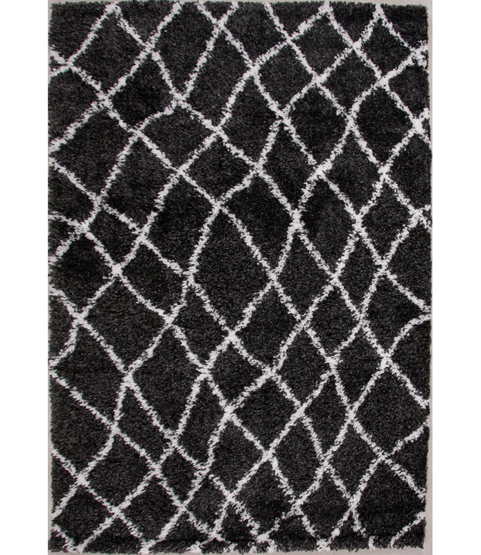 Cedarburg Shaggy Black Rug, Rectangle 200 x 290cm