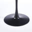 Table tulipe de 42,1 po de couleur marbre noir, table de salle à manger de style Mid-Century pour 4 à 6 personnes - plateau de table rond en panneau de fibres à densité moyenne (le plateau comprend deux panneaux), table de salle à manger à piédestal, table de bout et table basse de loisirs, table-613967793