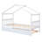 Saunderton Wooden House Bed with Trundle-299217223-298050778