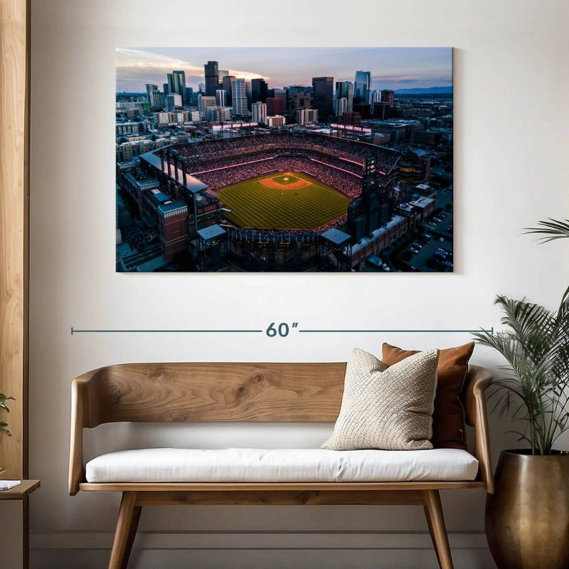 Sireci Coors Field Stadium, 32" H x 48" W