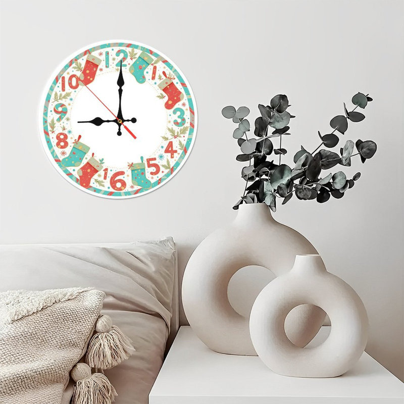 Noël-compte à rebours-horloge-bas-houx