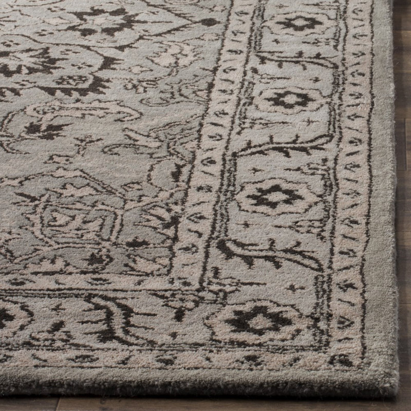 Tapis oriental en laine touffeté à la main Evans, Rectangle 5 pi x 8 pi